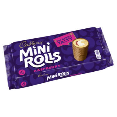Milk Chocolate Raspberry Mini Rolls Cakes 5 Pack thumbnail 4