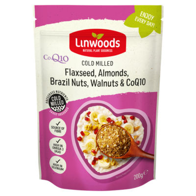 Cold Milled Flaxseed, Almonds, Brazil Nuts, Walnuts & CoQ10 200g thumbnail 2