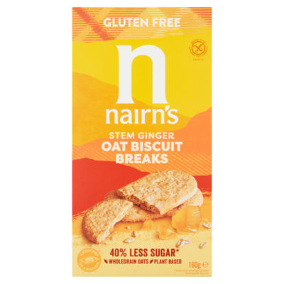 Delightfully Intense Stem Ginger Oat Biscuit Breaks 160g thumbnail 2