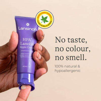 HPA Lanolin Nipple Cream - 40ml - Sore Nipples Breastfeeding Essentials thumbnail 3