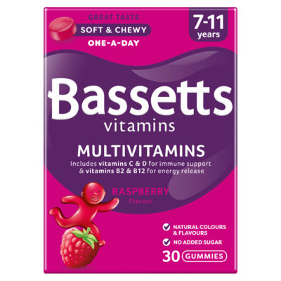 Multivitamins 7-11 Years 30 Gummies Raspberry Flavour thumbnail 2
