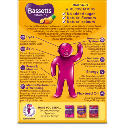 Omega-3 & Multivitamins Tropical Flavour 7-11 Years 30 Gummies thumbnail 3