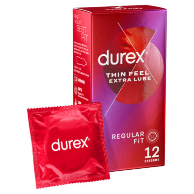 Thin Feel Extra Lube 12 Condoms thumbnail 2