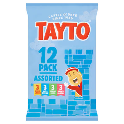 Assorted Flavour Potato Crisps 12 x 25g thumbnail 2