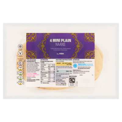 4 Mini Plain Naans thumbnail 2