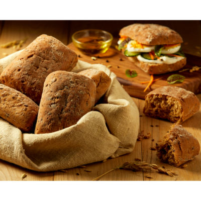 Gluten-Free Brown Ciabatta Rolls 200g thumbnail 3