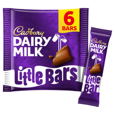 Dairy Milk Little Bars Chocolate 6 Pack thumbnail 2