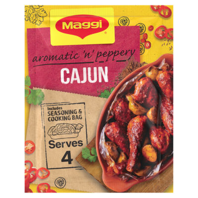 Juicy Peppery Cajun Chicken Herbs and Spices Recipe Mix 38g