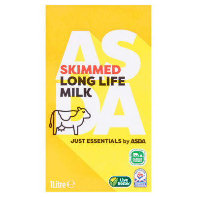 Skimmed Long Life Milk 1 Litre thumbnail 2