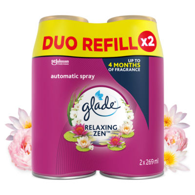 Automatic Spray Air Freshener Twin Refills Relaxing Zen 2x269ml thumbnail 2