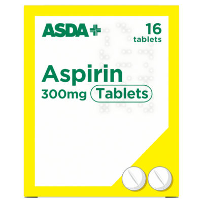 16 Aspirin 300mg Tablets thumbnail 2