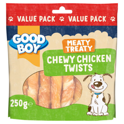 Good Boy Meaty Treaty Chewy Chicken Twisters Dog Treats