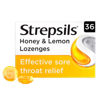 Strepsils Honey & Lemon Lozenges for Sore Throat