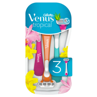 Gillette Venus Tropical Women's Disposable Razors 3 Pack