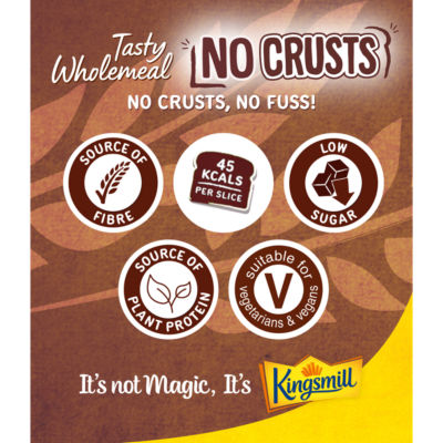 No Crusts Tasty Wholemeal Crustless Bread 400g thumbnail 3