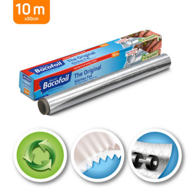 The Original Kitchen Foil with Easy-Cut System 30cm x 10m thumbnail 3