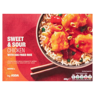 Sweet & Sour Chicken with Egg Fried Rice 400g thumbnail 2