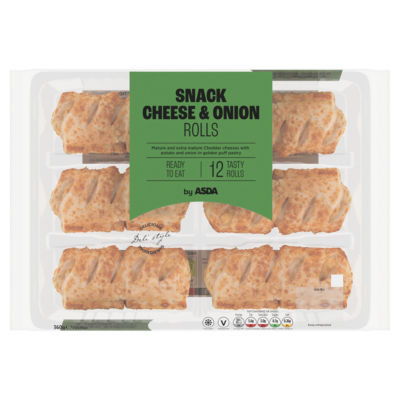 Snack Cheese & Onion Rolls 12 x 30g (360g) thumbnail 2