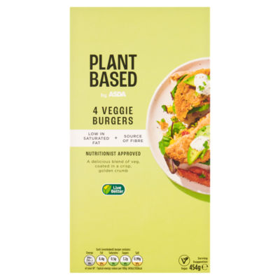 Plant Based 4 Veggie Burgers 454g thumbnail 2