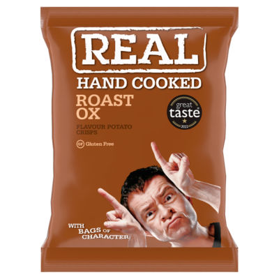 Hand Cooked Roast Ox Flavour Potato Crisps 150g