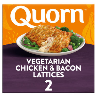 2 Vegetarian Chicken & Bacon Lattices 300g thumbnail 2
