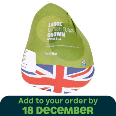 Frozen Large British Turkey Crown 2.4kg - 2.99kg Serves 8-10