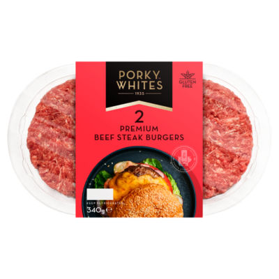 2 Premium Beef Steak Burgers 340g thumbnail 2