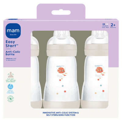 Easy Start Anti-Colic Bottle 2+ Months 3 x 260ml