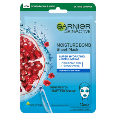 Moisture Bomb Pomegranate and Hyaluronic Acid Sheet Mask, Hydrating & Replumping, 28g thumbnail 2
