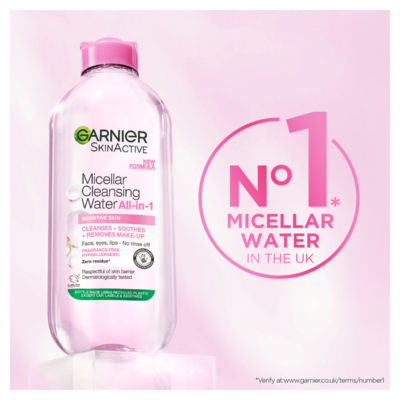 Micellar Water, Gentle Face Cleanser & Makeup Remover for Sensitive Skin, 700ml thumbnail 3