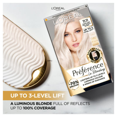 Preference 11.11 Le Blonding: Ultra-Light Cool Crystal Blonde for luminous lightened results. thumbnail 3