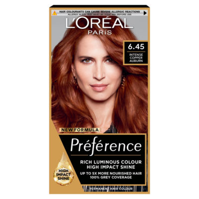 Preference 6.45 Intense Copper Auburn: Long-lasting, luminous permanent hair colour. thumbnail 2