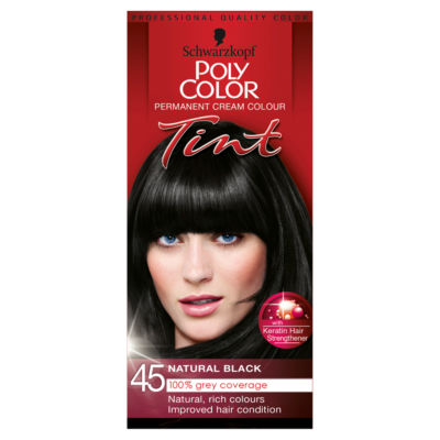 Poly Color Tint Permanent Cream Colour 45 Natural Black thumbnail 2
