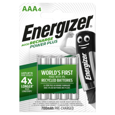 Energizer Power Plus AAA Rechargeable Batteries