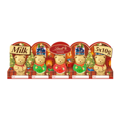 Teddy Christmas Milk Chocolate 5 x 50g thumbnail 2