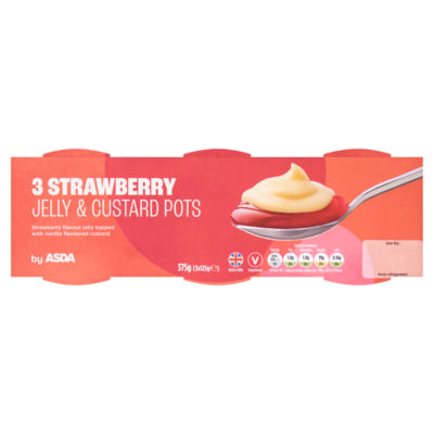 Strawberry Jelly & Custard Pots 3 x 125g (375g) thumbnail 2