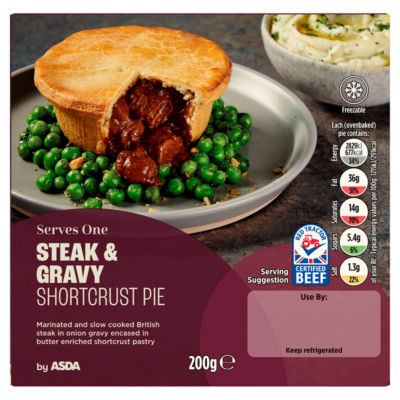 Steak & Gravy Shortcrust Pie 200g thumbnail 2