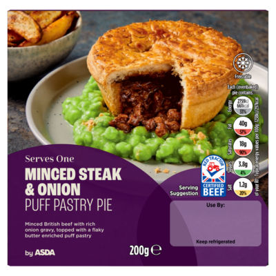 Minced Steak & Onion Puff Pastry Pie 200g thumbnail 2