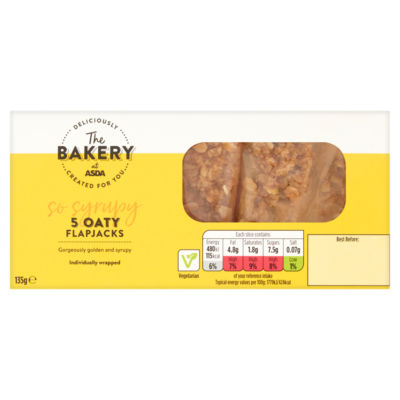 The Bakery 5 Oaty Flapjacks 135g thumbnail 2