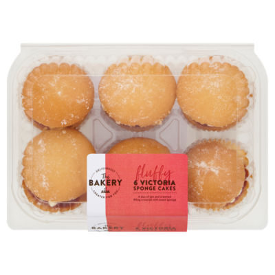 The Bakery 6 Fluffy Victoria Sponge Cakes thumbnail 2