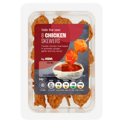 Side for One 8 Chicken Skewers 64g thumbnail 2