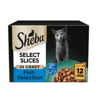Sheba Select Slices Cat Food Pouches MSC Fish in Gravy