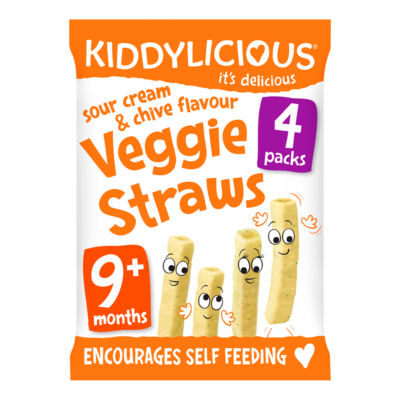 Sour Cream & Chive Flavour Veggie Straws 9 Months 4 x 15g (60g) thumbnail 2