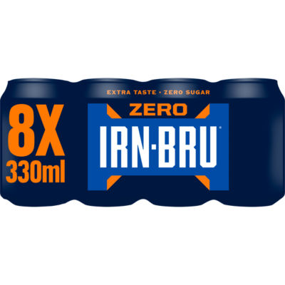 IRN-BRU ZERO Sugar Soft Drink Can Multipack 8x330ml thumbnail 3