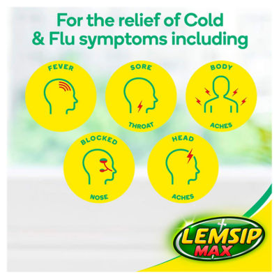 Max Cold & Flu Lemon 10 Sachets thumbnail 3