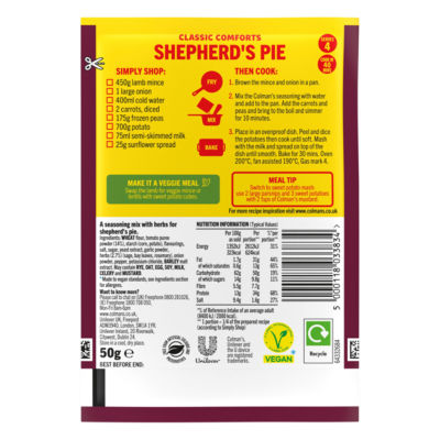 Classic Comforts Meal Maker Shepherd's Pie 50 g thumbnail 3