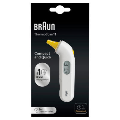 ThermoScan® 3 Ear thermometer | Fast 1 second measurement | Audio fever indicator | Digital Display | Baby and infant friendly | #1 Brand among doctors1 | IRT3030 thumbnail 2