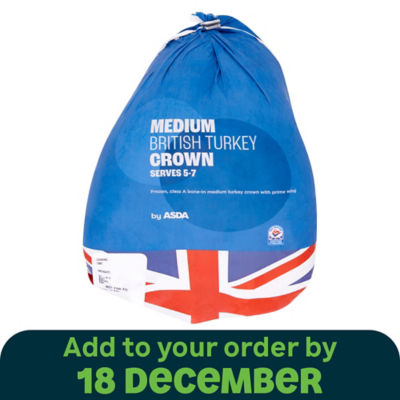 Frozen Medium British Turkey Crown 2kg - 2.39kg Serves 5-7