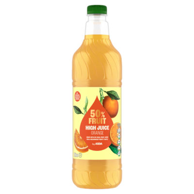 50% Fruit High Juice Orange 1Litre thumbnail 2