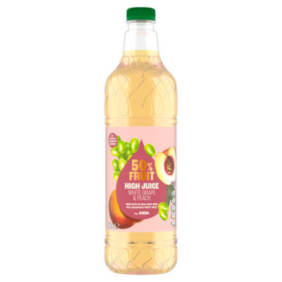 ASDA 50% Fruit High Juice White Grape & Peach 1 Litre